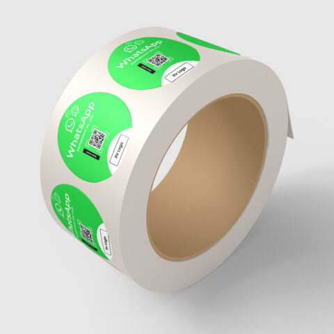 Qr Code Rolle WhatsApp QR-Code Aufkleber auf Rolle - ONESSO