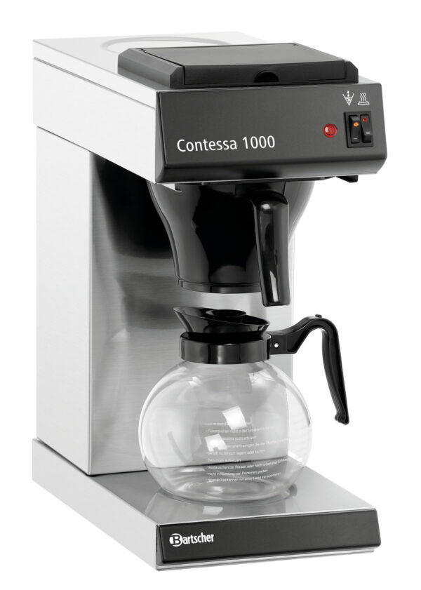 Bartscher Korbfilter-Kaffeemaschine Contessa 1000 mit Glaskanne