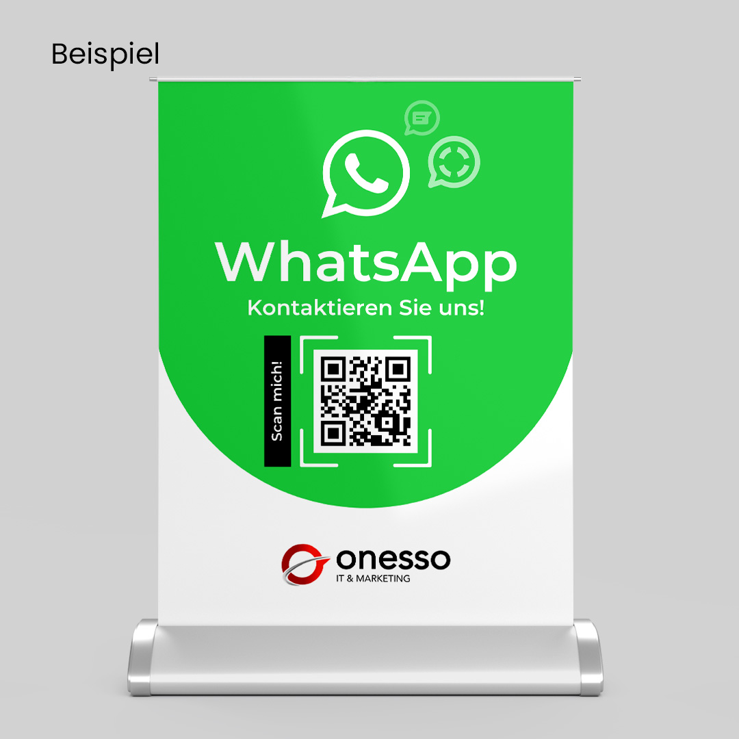 Mini-Roll-Up Aufsteller A4 für WhatsApp WA10 mit QR-Code + Logo-3.image