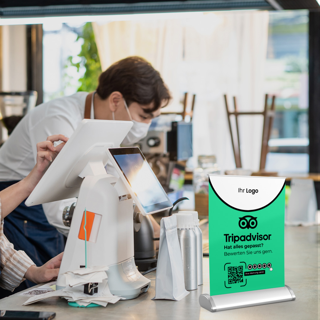 Tripadvisor Mini-Roll-Up Aufsteller FOCUS mit QR-Code+Logo, DIN A4 -5.image